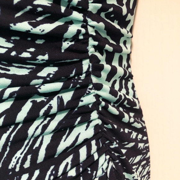 Kasper Dress Green/Black Abstract print.  Size: 8 - Picture 4 of 11
